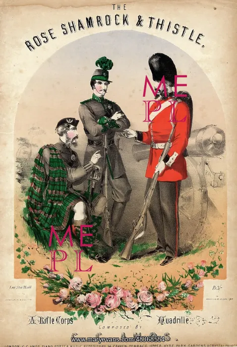 : Music cover for The Rose, Shamrock and Thistle : Music cover for The Rose, Shamrock and Thistle