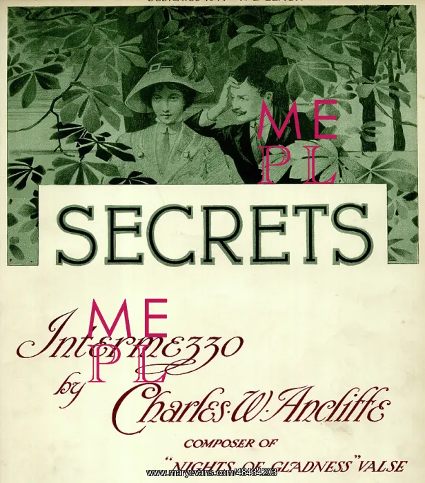 : Music cover, Secrets, Intermezzo : Music cover, Secrets, Intermezzo