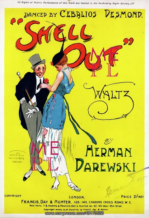 : Music cover, Shell Out Waltz : Music cover, Shell Out Waltz