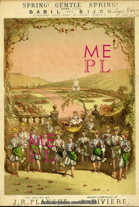 : Music cover, Spring! Gentle Spring! : Music cover, Spring! Gentle Spring!