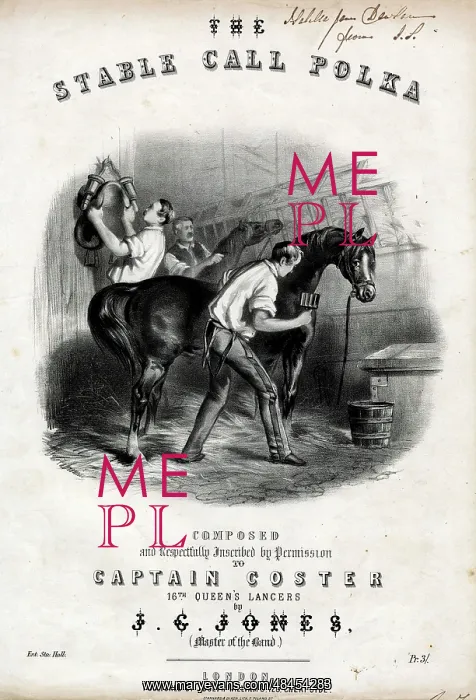 : Music cover, The Stable Call Polka : Music cover, The Stable Call Polka