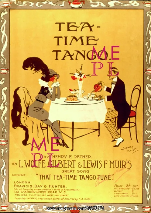 : Music cover, Tea-Time Tango : Music cover, Tea-Time Tango