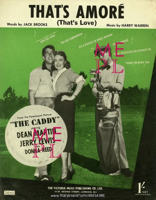 : Music cover, That's Amore : Music cover, That's Amore