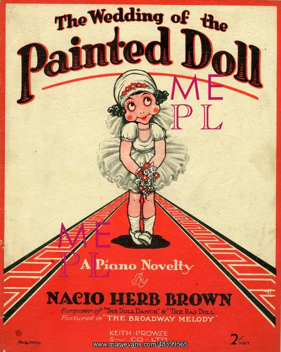 : Music cover, The Wedding of the Painted Doll : Music cover, The Wedding of the Painted Doll