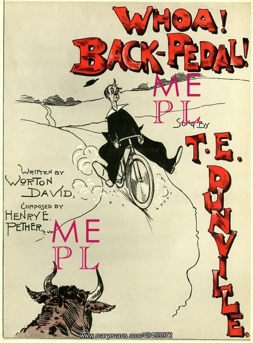 : Music cover, Whoa ! Back-Pedal ! : Music cover, Whoa ! Back-Pedal !