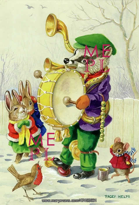 : The Music-Man - badger one-man-band : The Music-Man - badger one-man-band
