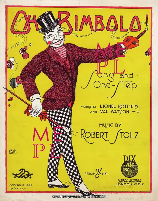 : Music sheet: Oh Bimbolo! : Music sheet: Oh Bimbolo!
