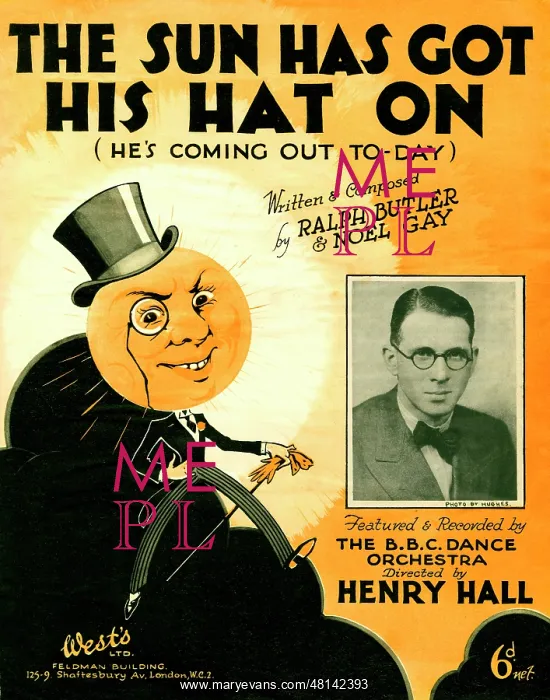 : Music Sheet - The Sun Has Got His Hat On : Music Sheet - The Sun Has Got His Hat On
