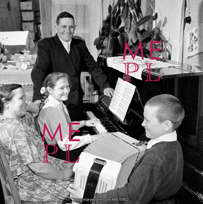 : Music students performing at home : Music students performing at home
