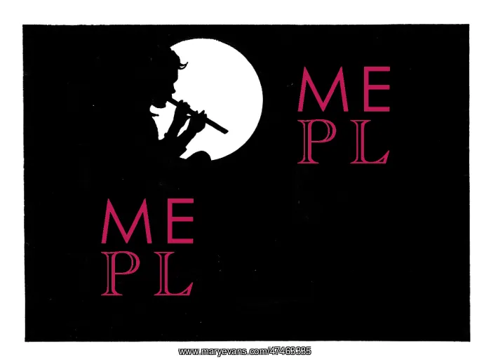  : A musical fairy silhouette