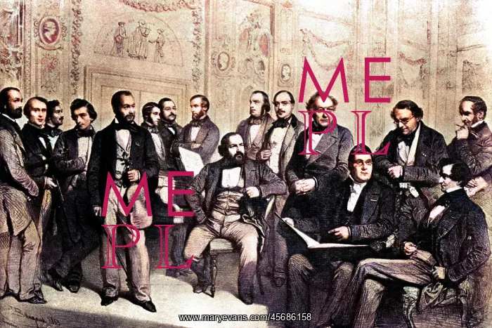 : Musical gathering of composers and musicians, 1853 : Musical gathering of composers and musicians, 1853
