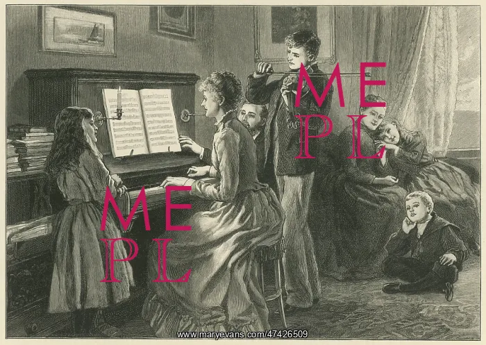 : Musical Scene around the Piano : Musical Scene around the Piano