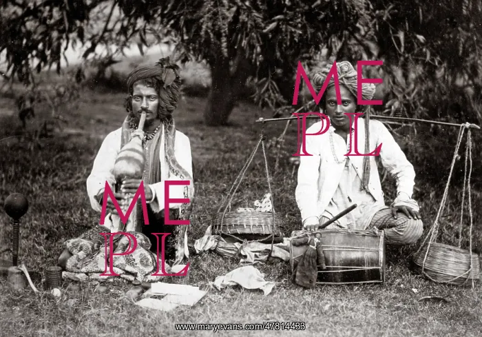  : Musicians, probably snake charmers, India, c.1890