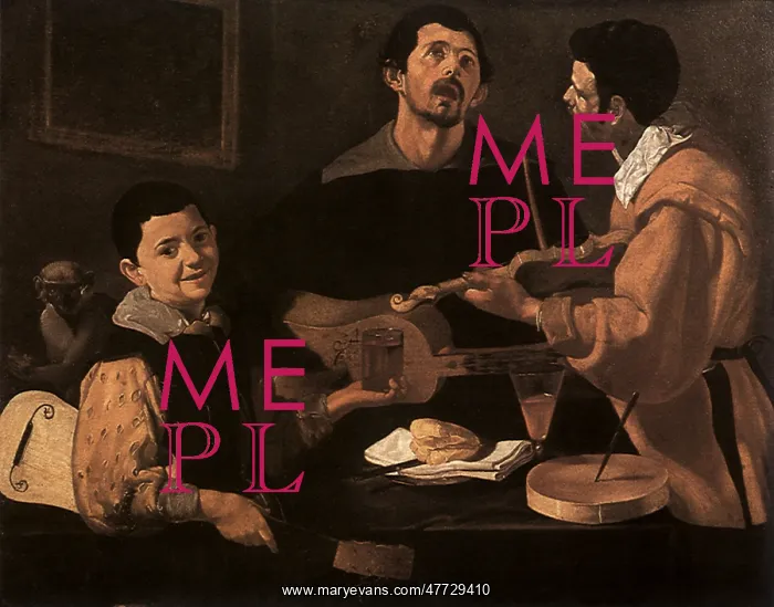 : The Three Musicians, by Velazquez : The Three Musicians, by Velazquez