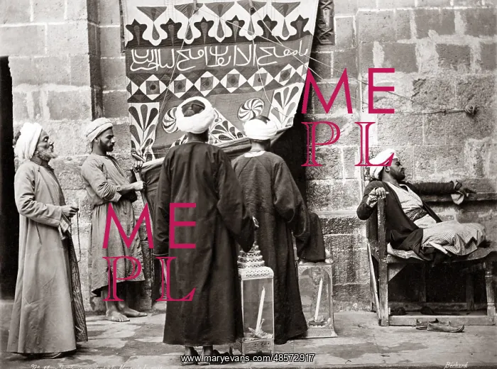  : Muslim men going to pray, Egypt, circa 1880