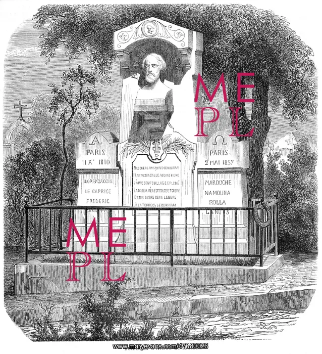 : DE MUSSET'S TOMB : DE MUSSET'S TOMB