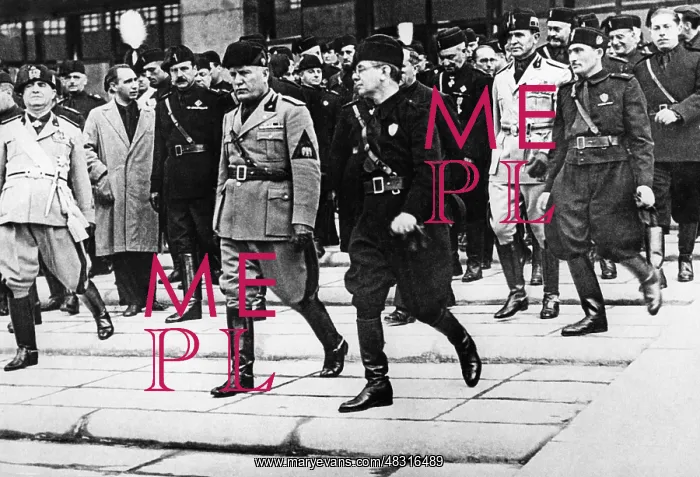 : Mussolini at the 13th anniversary of the March on Rome : Mussolini at the 13th anniversary of the March on Rome