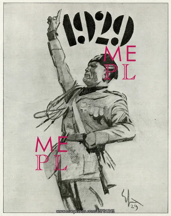  : MUSSOLINI / 1929 POSTER