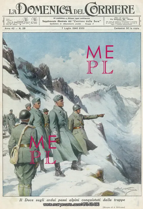 : MUSSOLINI IN THE ALPS : MUSSOLINI IN THE ALPS