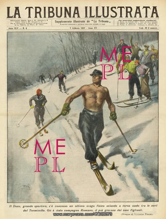 : Mussolini Goes Skiing : Mussolini Goes Skiing