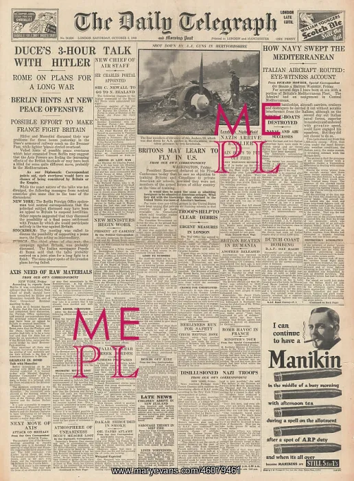 : Mussolini and Hitler meet for talks : Mussolini and Hitler meet for talks