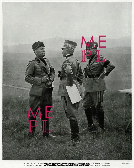 : MUSSOLINI / THREE SOLDIERS : MUSSOLINI / THREE SOLDIERS
