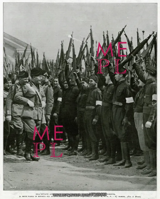 : MUSSOLINI / TROOPS / GUNS : MUSSOLINI / TROOPS / GUNS