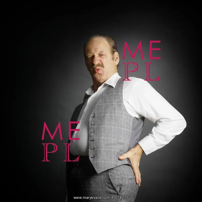 : Mustached Middle-Aged Man Wearing Unbuttoned Suit : Mustached Middle-Aged Man Wearing Unbuttoned Suit