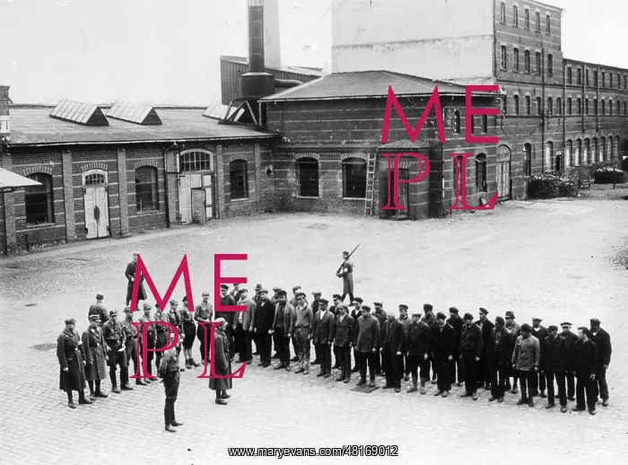 : Muster in the Oranienburg concentration camp, 1933 : Muster in the Oranienburg concentration camp, 1933