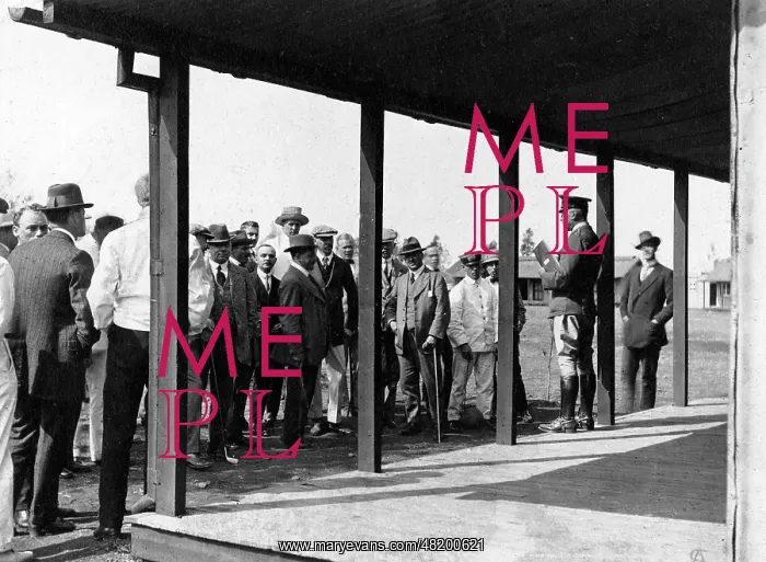 : Muster in a POW camp, 1915 : Muster in a POW camp, 1915