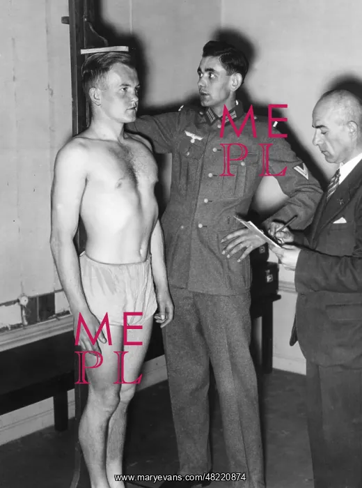 : Muster of recruits, 1936 : Muster of recruits, 1936