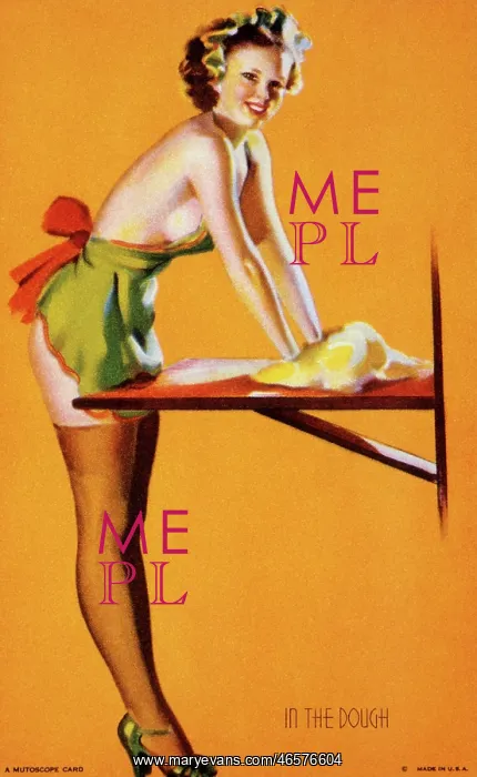: Mutoscope Card, In the Dough, 1940s : Mutoscope Card, In the Dough, 1940s