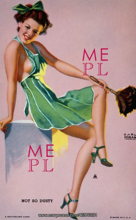 : Mutoscope Card, Not so Dusty, 1940s : Mutoscope Card, Not so Dusty, 1940s
