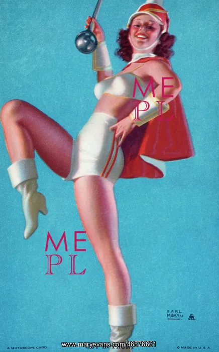 : Mutoscope Card, Out in Front, 1940s : Mutoscope Card, Out in Front, 1940s