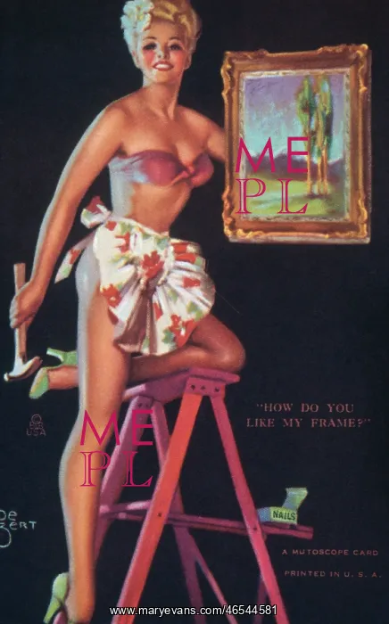  : Mutoscope Card, How Do You Like My Frame? 1940s