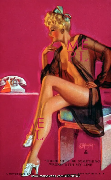 : Mutoscope Card, There Must be Something Wrong with My Line : Mutoscope Card, There Must be Something Wrong with My Line