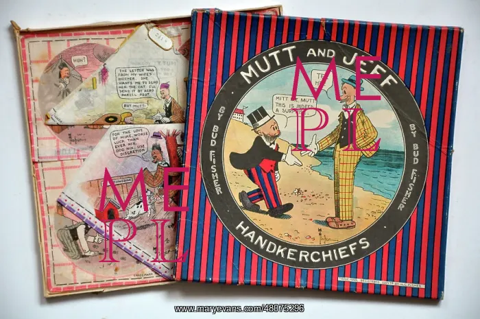 : Mutt and Jeff Handkerchiefs : Mutt and Jeff Handkerchiefs