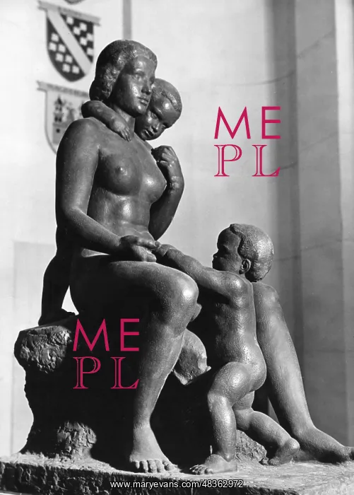 : Mutter und Kinder - Mother and Children by Hermann Mueller : Mutter und Kinder - Mother and Children by Hermann Mueller