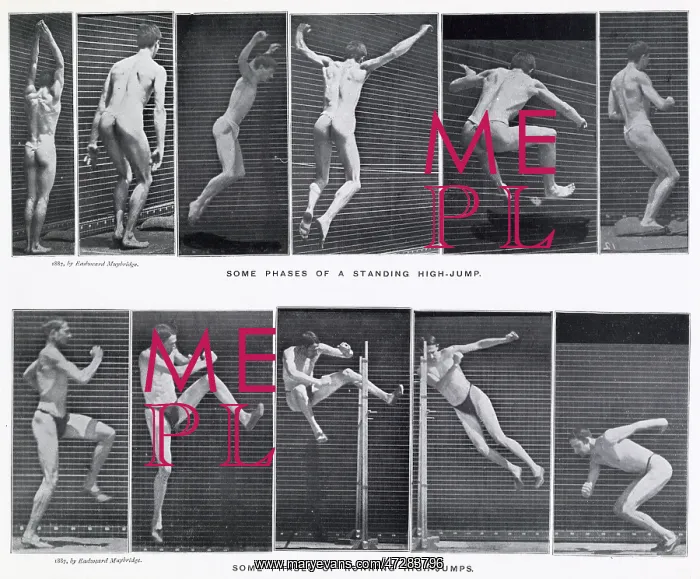 : Muybridge - Athlete - High Jump : Muybridge - Athlete - High Jump