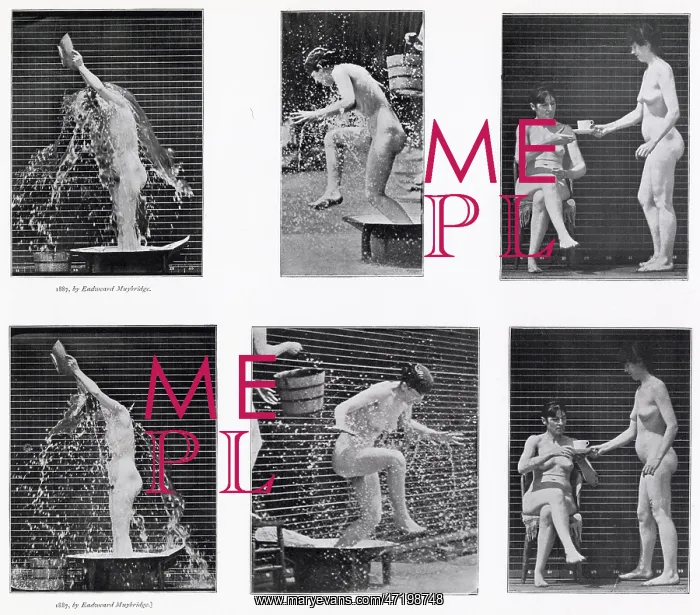 : Muybridge - Woman Having a Shower : Muybridge - Woman Having a Shower