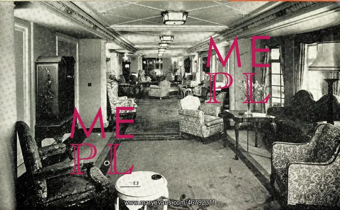 : MV Britannic, Long Gallery : MV Britannic, Long Gallery
