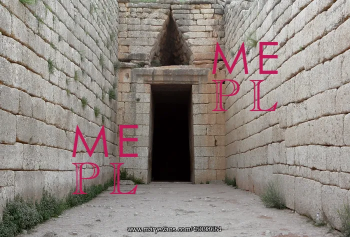: Mycenae. MYCENAE, GREECE - APRIL 13 : A general view of the entrance to : Mycenae. MYCENAE, GREECE - APRIL 13 : A general view of the entrance to