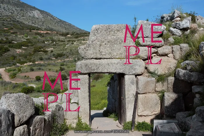 : Mycenae. MYCENAE, GREECE - APRIL 13 : A general view of the North Gate on April 13 : Mycenae. MYCENAE, GREECE - APRIL 13 : A general view of the North Gate on April 13