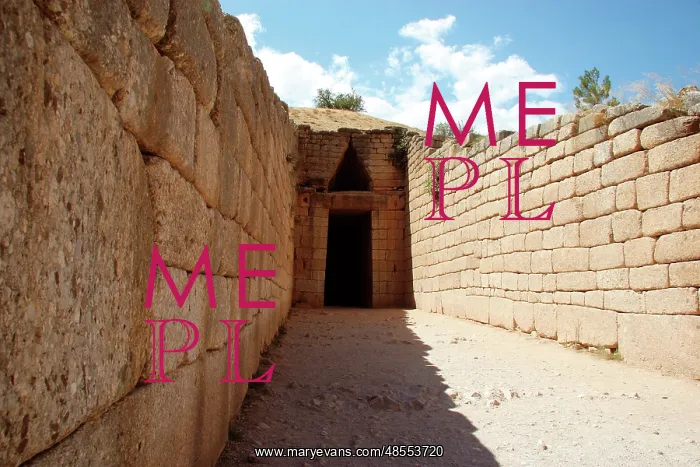 : Mycenaean civilization. Mycenae. Treasury of Atreus or Tomb : Mycenaean civilization. Mycenae. Treasury of Atreus or Tomb