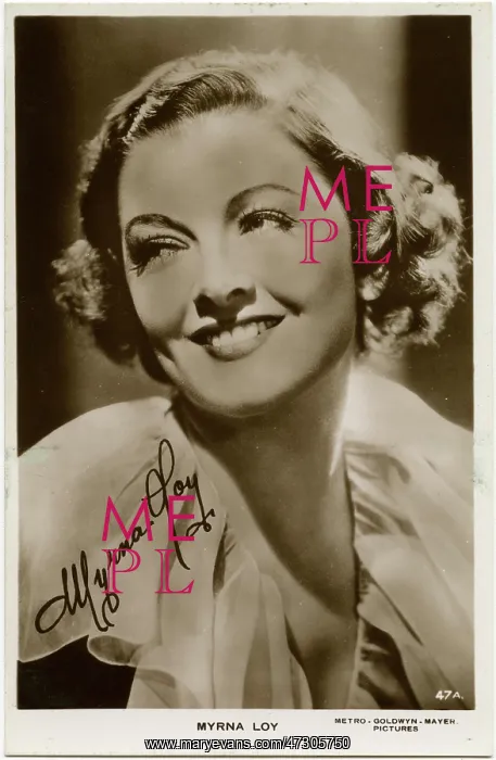  : Myrna Loy (1905 - 1993), American film actress