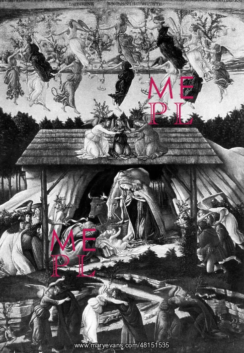 : The Mystical Nativity by Sandro Botticelli : The Mystical Nativity by Sandro Botticelli