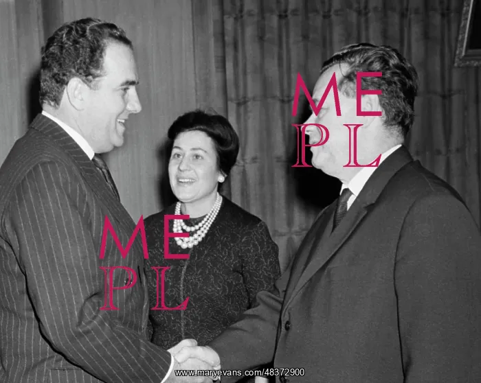 : N. S. Patolichev and P. Egidio : N. S. Patolichev and P. Egidio