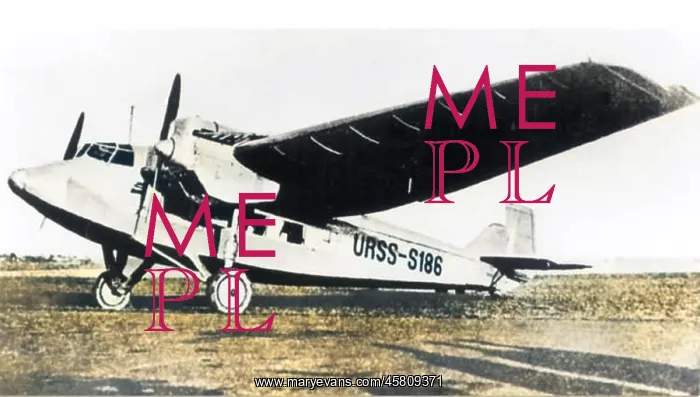 : A N Tupolev ANT-9Bis (forward view, on the ground) of U? : A N Tupolev ANT-9Bis (forward view, on the ground) of U?