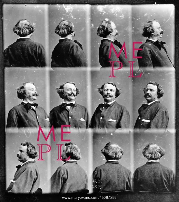 : Nadar, self-portrait turning around : Nadar, self-portrait turning around
