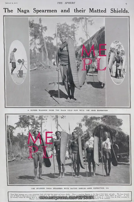 : The Naga Spearmen and their Matted Shields : The Naga Spearmen and their Matted Shields